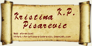 Kristina Pisarević vizit kartica